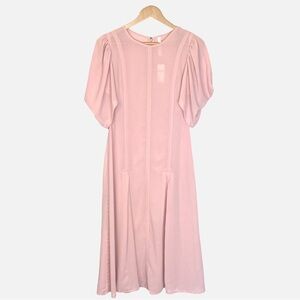 ANTHROPOLOGIE size:  4 modern sheer violet midi dress NWT